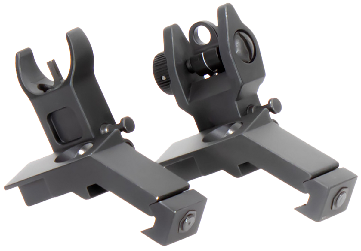 Aim Sports MT45FS AR Low Profile 45 Degree Flip-Up Sight Set - Black Anodized Aluminum — view 2