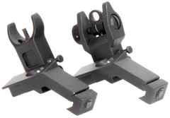 Aim Sports MT45FS AR Low Profile 45 Degree Flip-Up Sight Set - Black Anodized Aluminum — view 2