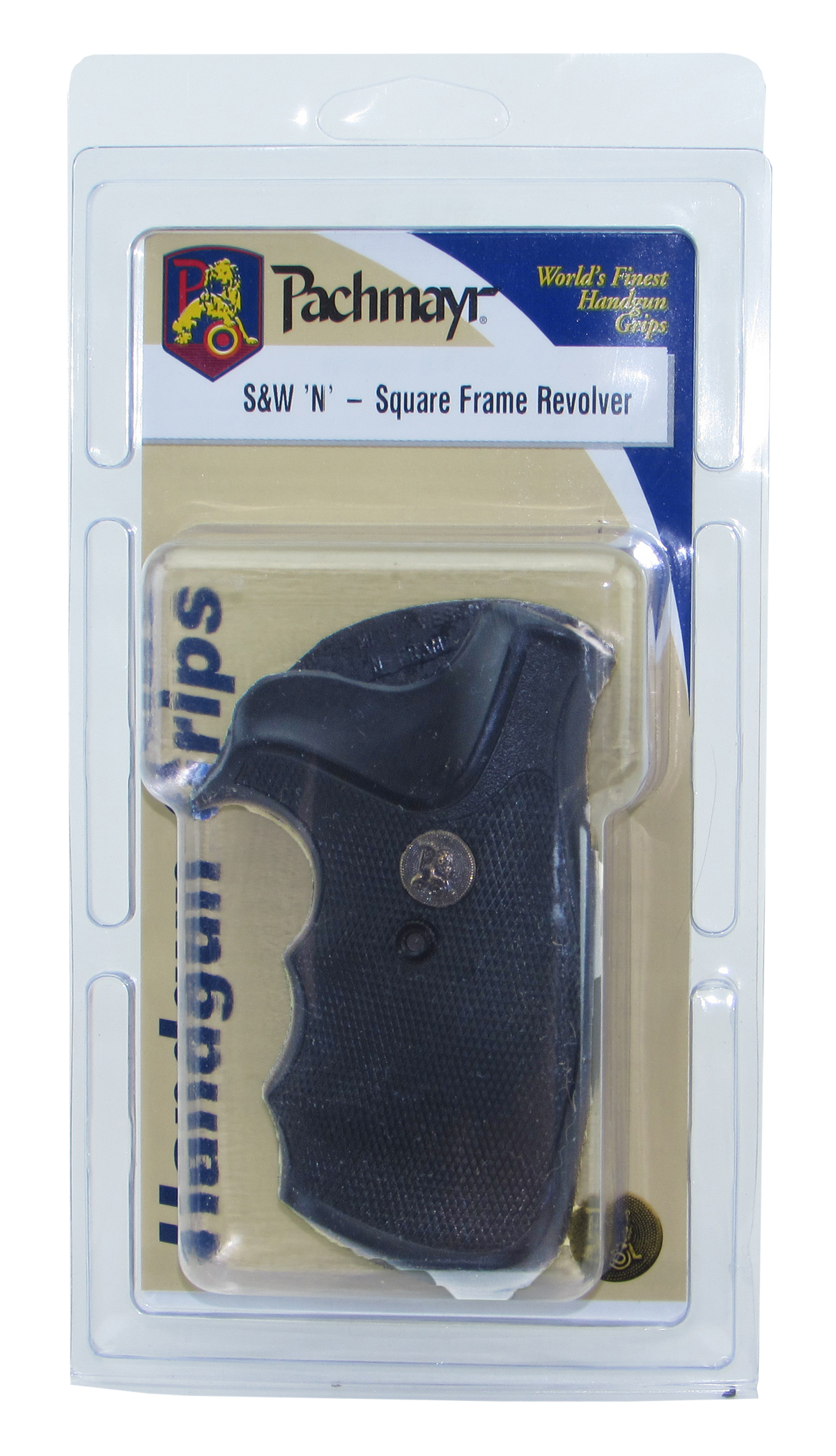 Pachmayr Gripper Rubber Grip Checkered w/ Finger Grooves S&W N Frame Square Butt — view 2
