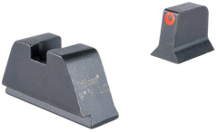 Trijicon GL201-C-601138 Suppressor/Optic Height Night Sights Green Tritium/Orange Outline Front, Black Rear - Glock 17/17L/19/22 Standard Frame — view 2
