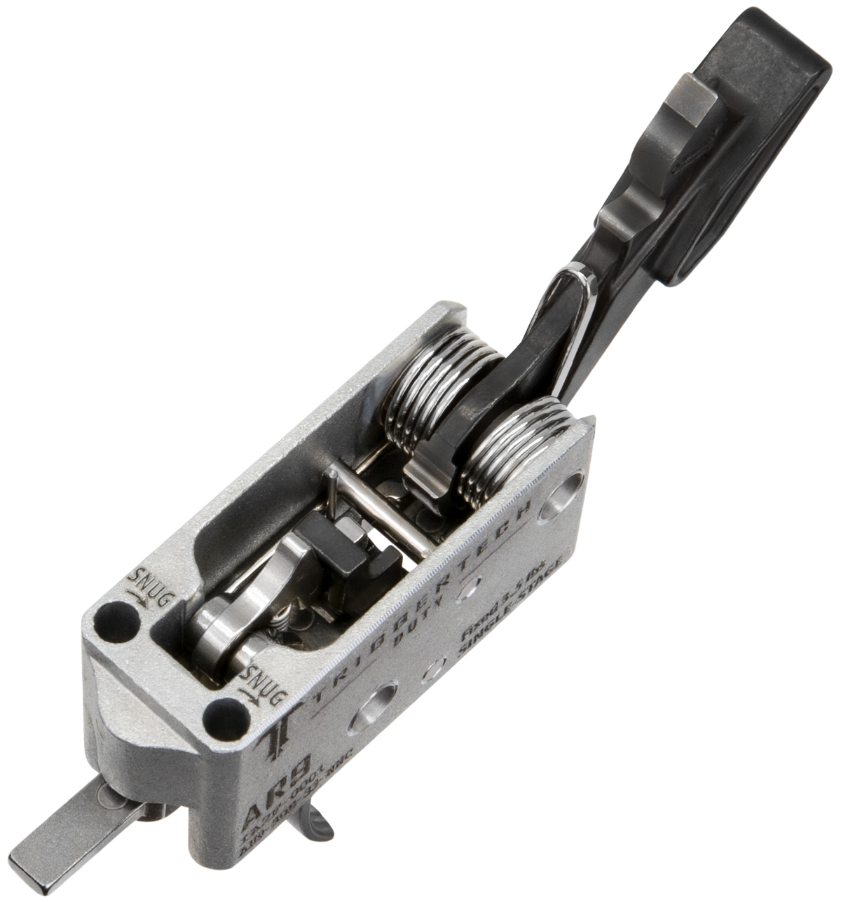 TriggerTech Duty AR-9 3.5 lb Single-Stage Curved Trigger - Stainless — view 2