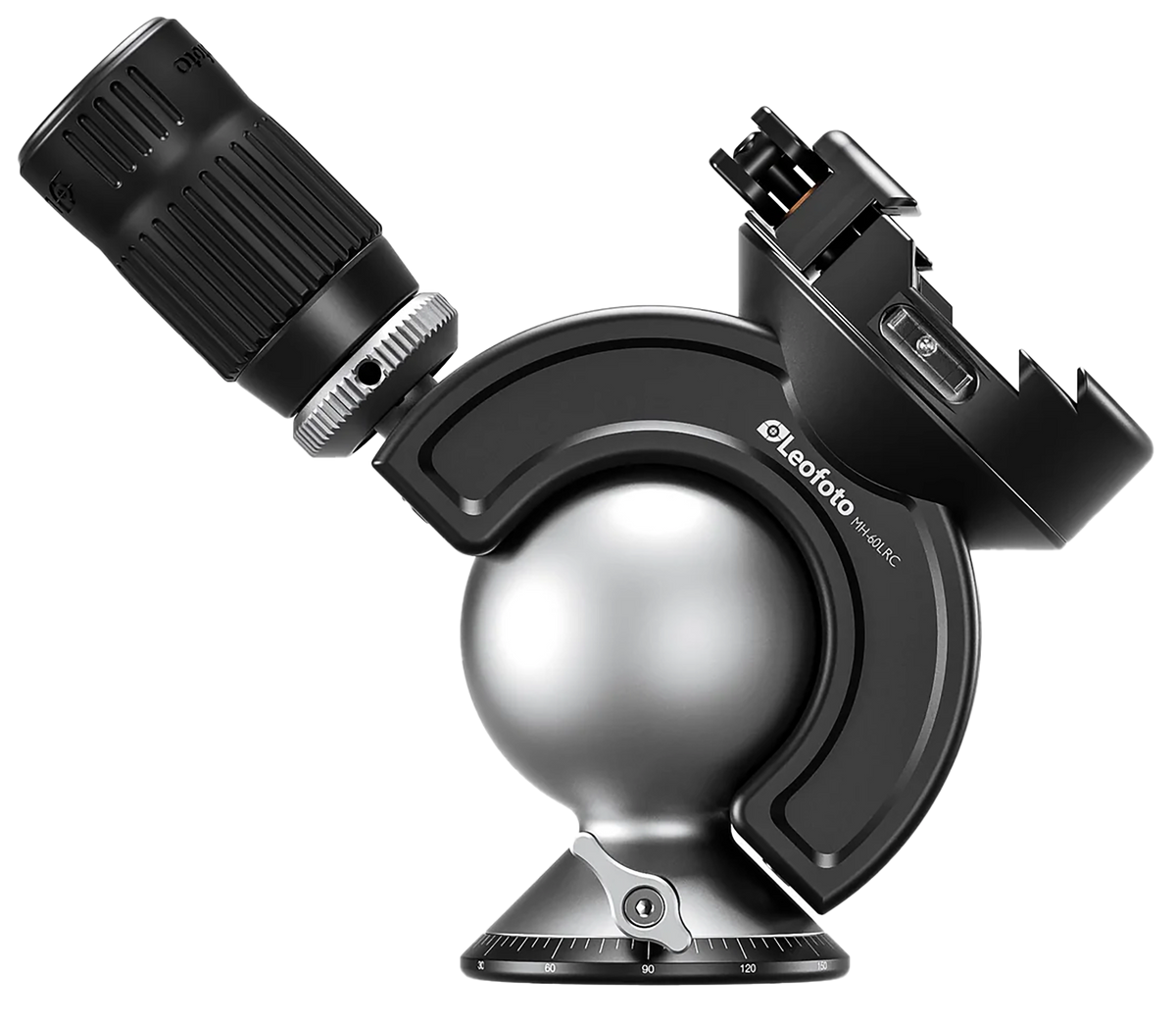 Leofoto USA MH-60LRC Ball Head Black Aluminum 60mm 3/8" Mount — view 2