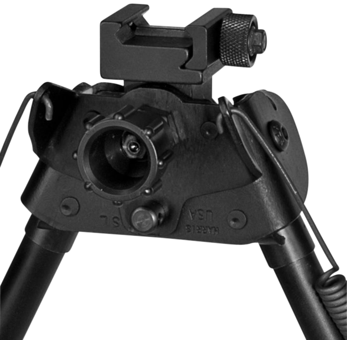 Harris S-LP Swivel Bipod Picatinny 9-13" Black Steel/Aluminum - Rubber Feet — view 2