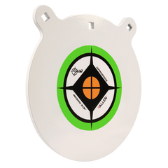 EZ-Aim Hardrock 12" AR500 Steel Gong Target 3/8" Thick Hanging Black/Green/White — view 2