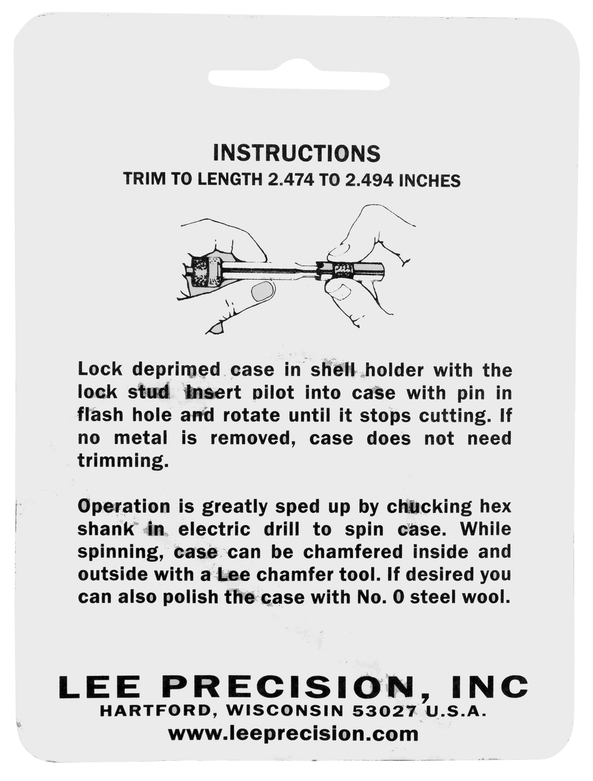 Lee Precision 90140 Case Length Gauge 30-06 Springfield w/ Shell Holder — view 2