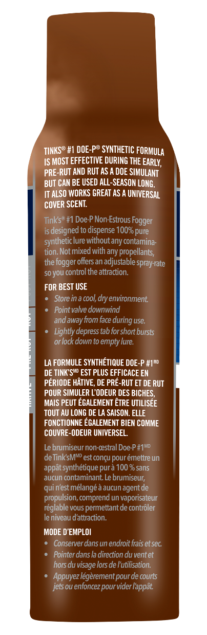 Tinks #1 Doe-P Synthetic Deer Attractant Non-Estrous Doe Urine 5 oz Aerosol — view 2