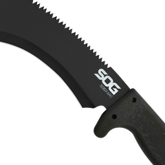 S.O.G SOGfari Kukri 12\" Fixed Blade Machete 3Cr13MoV SS Black Kraton Handle — view 2