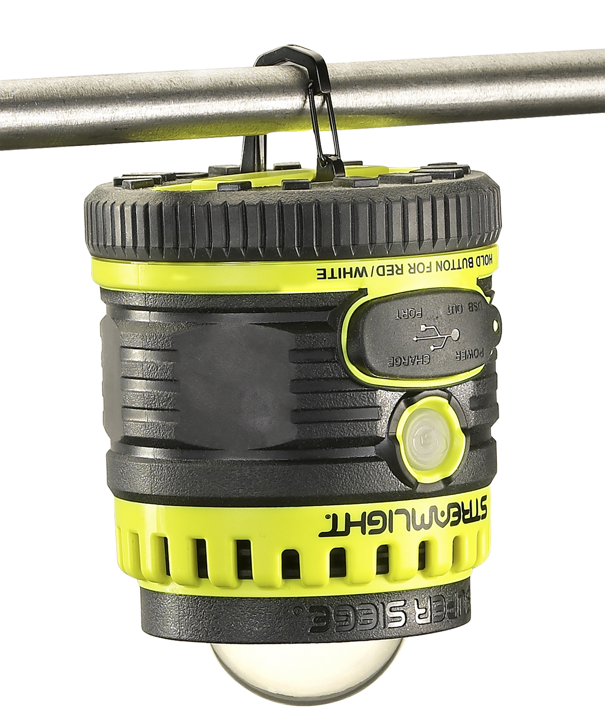 Streamlight 44945 Super Siege 1100 Lumen Rechargeable C4 LED Lantern - Red/White LED - Black/Yellow — view 2