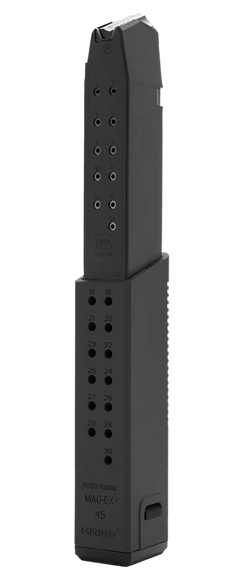 Kriss USA Mag-Ex2 Magazine Extension Kit 9mm Luger Glock G17 40rd Black Polymer — view 2