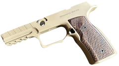 Sharps Bros SBGM10 P320 Grip Module FDE 7075-T6 Aluminum Wenge Panels — view 2