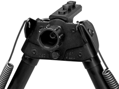 Harris S-BRM-LOK Swivel Bipod M-LOK 6-9" Rubber Feet - Black Steel/Aluminum — view 2