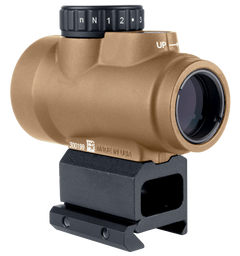Trijicon MRO SD 1x25mm 2 MOA Green Dot Reflex Sight - Coyote Tan - Lower 1/3 Co-Witness Mount — view 2