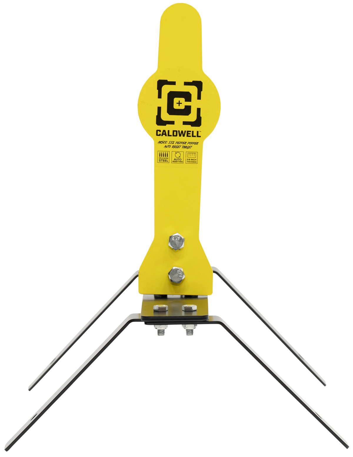 Caldwell AR500 33% Pepper Popper Auto Reset Steel Target with Ground Stakes — view 2