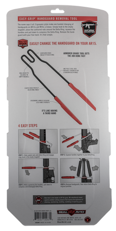 Real Avid Easy Grip Handguard Removal Tool AR-15/M16 Red Rubber Handle — view 2