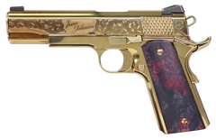 Iver Johnson Noble Eagle EX Gen2 45 ACP 5" 8+1 Semi-Auto Pistol - Gold PVD/Exotic Wood — view 2