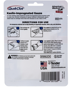 Adventure Medical Kits QuikClot Hemostatic Gauze 3" x 48" White — view 2