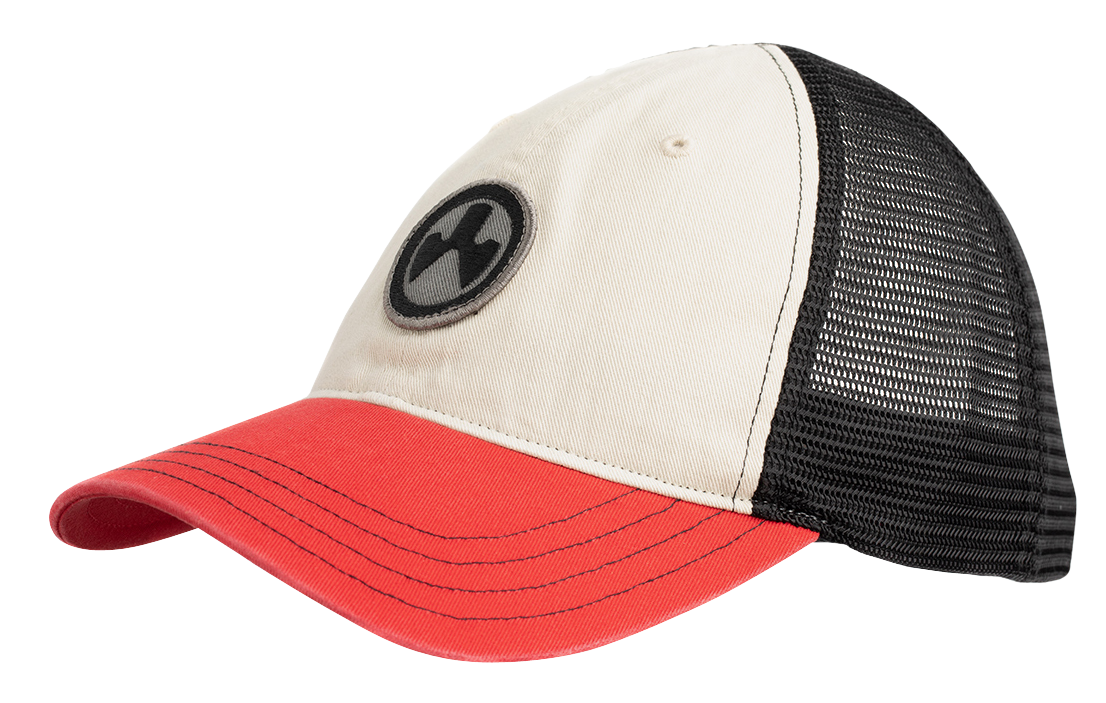 Magpul Industries Icon Patch Trucker Hat Stone/Red/Black OSFA Adjustable Snapback — view 2