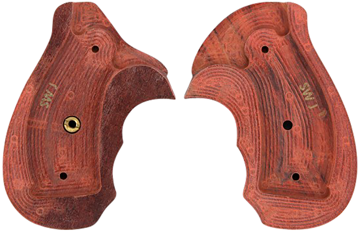 Pachmayr 63000 Renegade Grip Checkered Rosewood Laminate w/Finger Grooves S&W J Frame Round Butt — view 2