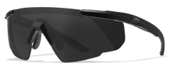 Wiley X 302 Saber Advanced Smoke Gray Lens Matte Black Frame Safety Glasses — view 2