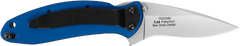 Kershaw Scallion 2.40" Folding Drop Point 420HC SS Knife - Navy Blue Aluminum — view 2