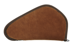 Heritage Cases 8613 Handgun Case 13" Brown Suede w/Black Trim, Faux Sherpa Lining & Foam Padding — view 2