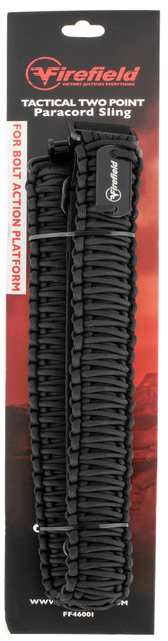 Firefield FF46001 Two Point Tactical Sling Black Nylon Paracord 37.50"-45" Adjustable Rifle — view 2