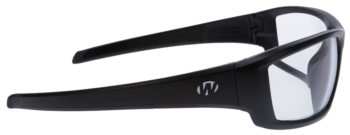 Walkers Game Ear IKON Vector Ballistic Eyewear Clear Lens Matte Black Full Frame — view 2