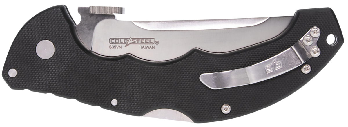 Cold Steel CS21TTL 4" Folding Straight Back Plain S35VN Blade 5.25" G10 Handle — view 2