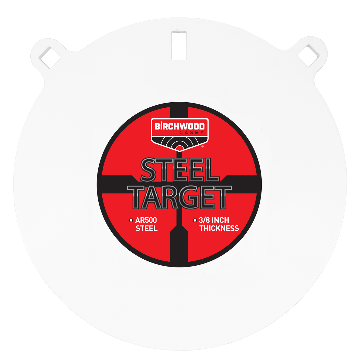 Birchwood Casey Centerfire Target 12" 3/8" AR500 Steel Round Gong — view 2
