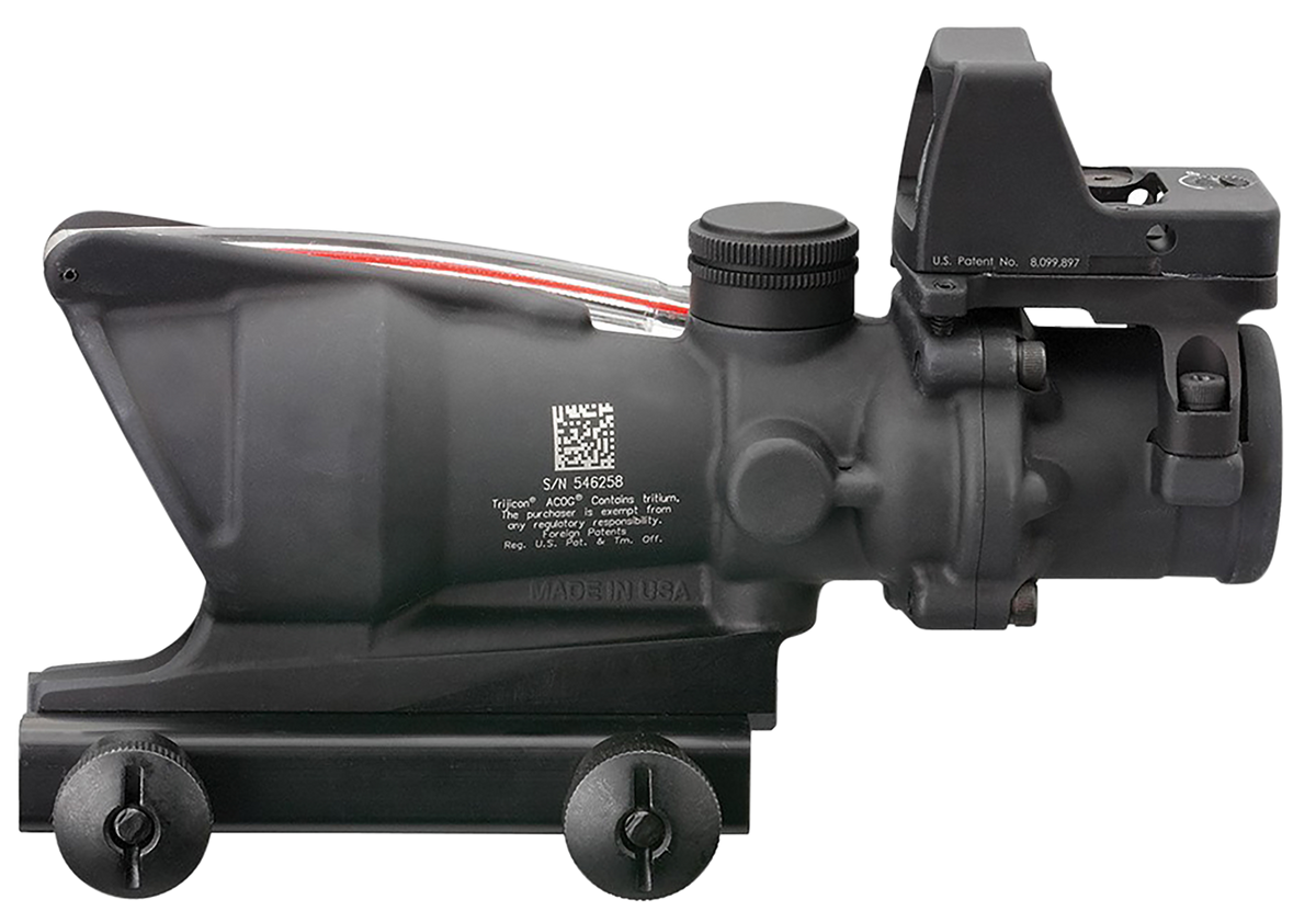Trijicon 100550 ACOG Combo Matte Black 4x32mm Illuminated Red Crosshair .223 BDC w/ RMR Type 2 — view 2