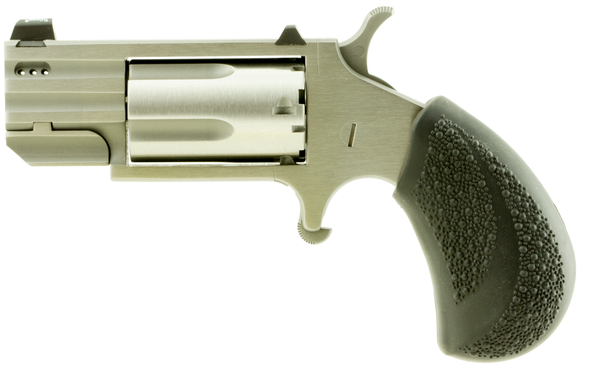 NAA Pug 22 WMR 1\" 5-Shot SAO Ported Mini-Revolver - White Dot — view 2