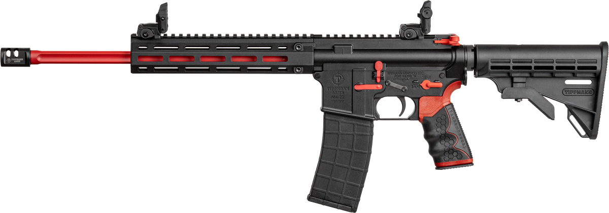 Tippmann Arms M4-22 Redline 22 LR 16" 25+1 Semi-Auto Rifle - Red/Black — view 2