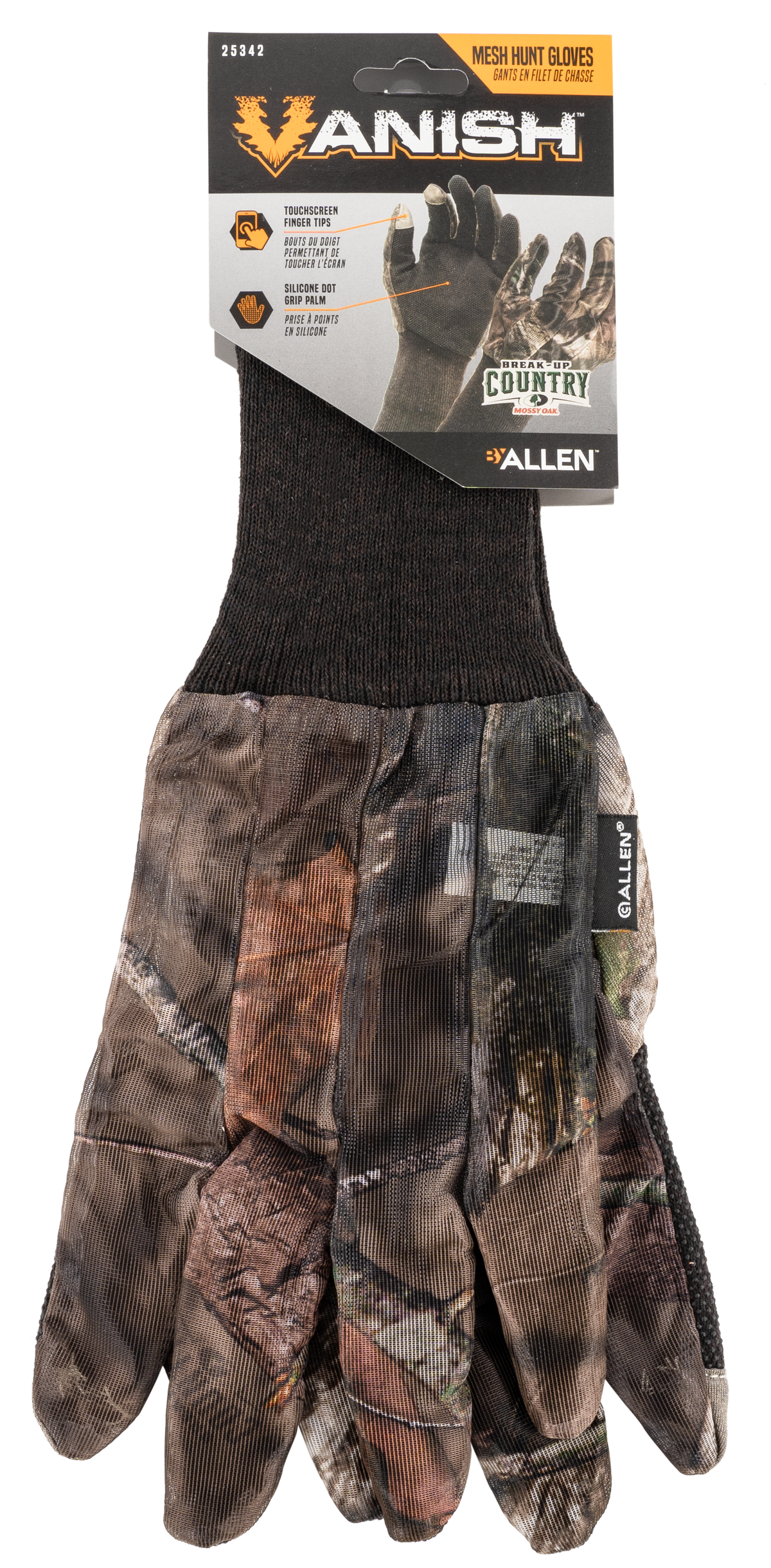 Vanish 25342 Hunting Gloves Mossy Oak Break-Up Country Mesh Touchscreen OSFA — view 2
