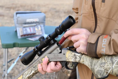 Traditions NitroFire 50 Cal 209 Primer 26" 1:24 VAPR Twist Gray Cerakote Fluted Barrel Black Synthetic Stock - 3-9x40mm Scope — view 2