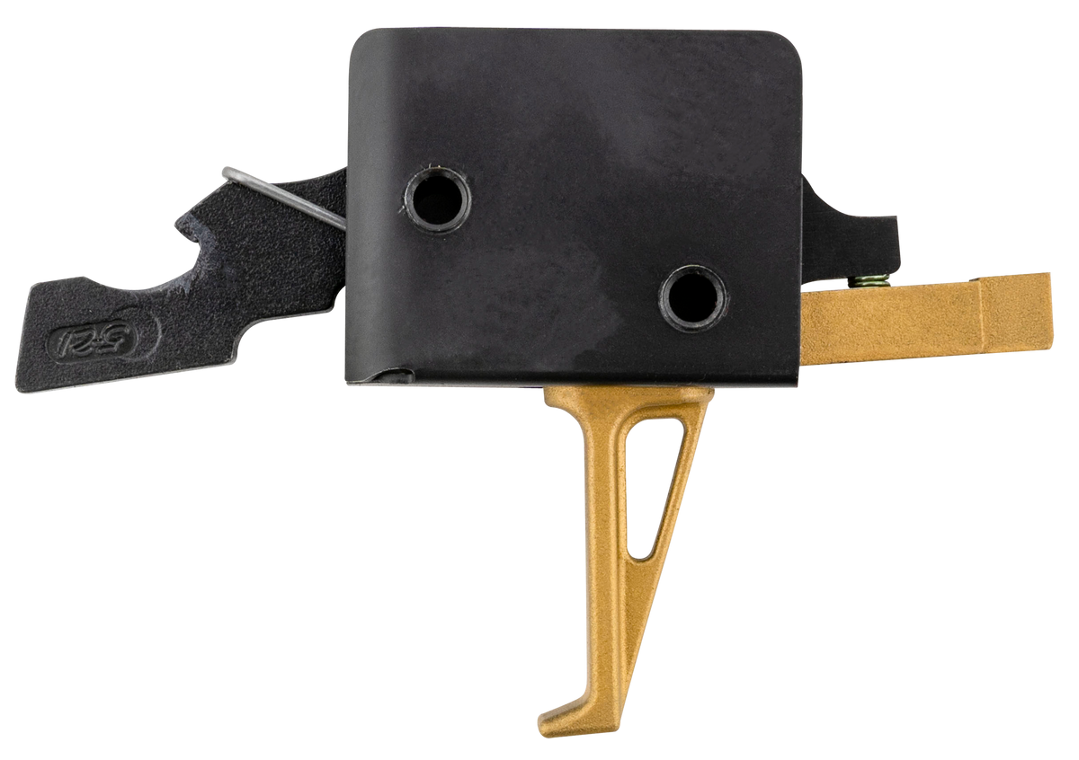 CMC Triggers 91503 Drop-In Gold Finger AR-15, AR-10 Single-Stage Flat 3-3.5 lbs - Gold — view 2