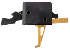 CMC Triggers 91503 Drop-In Gold Finger AR-15, AR-10 Single-Stage Flat 3-3.5 lbs - Gold — view 2