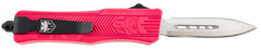 CobraTec Knives CTK-1 Small 2.75" OTF Dagger Plain D2 Steel Pink Aluminum Handle — view 2
