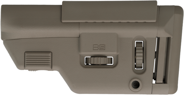 B5 Systems CPS1305 Precision AR-15 Collapsible Stock - Flat Dark Earth - Adjustable Cheekpiece — view 2