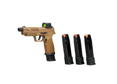 Sig Sauer P365 Fuse TACOPS 9mm 5.10" 21+1 Striker-Fired Pistol w/Optic - Coyote — view 2