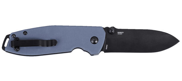 Columbia River Squid XM 2.95" Folding Drop Point Plain D2 Black Oxide Gray G10 — view 2