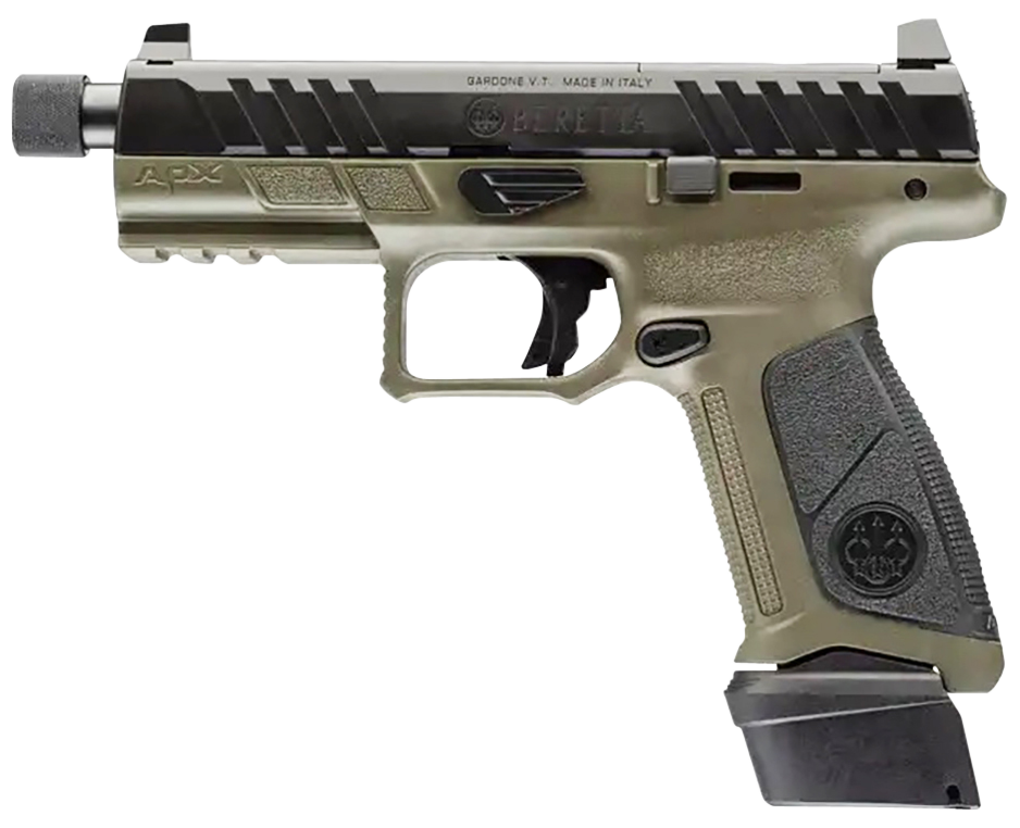 Beretta APX A1 Tactical 9mm Luger 4.8" 21+1 Semi-Auto Pistol - OD Green — view 2