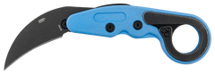 Columbia River Provoke 4041B 2.47" Folding Hawkbill Plain Black Stonewash 4116 SS Blue Metallic Grivory — view 2