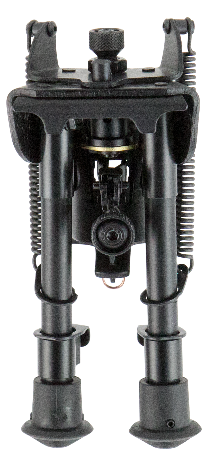 Harris S-BRM Swivel Bipod 6-9" Swivel Stud Notched Legs Rubber Feet - Black Steel/Aluminum — view 2