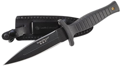 Smith & Wesson Knives H.R.T. 4.75" Fixed Spear Point Plain 7Cr17MoV SS Black TPR Handle — view 2