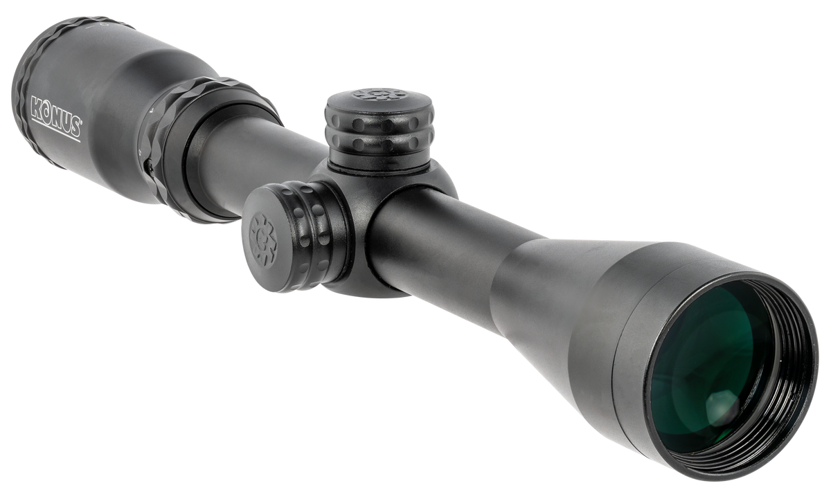 Konus KonusPro 275 3-9x40mm 1" Tube Engraved Ballistic 275 Dot Reticle Muzzleloader Riflescope - Matte Black — view 2
