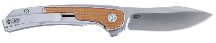 Columbia River Padawan 6070 3.01" Folding Wharncliffe Plain Brushed Satin 14C28N Steel - Coyote Tan G10 Handle — view 2
