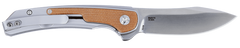 Columbia River Padawan 6070 3.01" Folding Wharncliffe Plain Brushed Satin 14C28N Steel - Coyote Tan G10 Handle — view 2