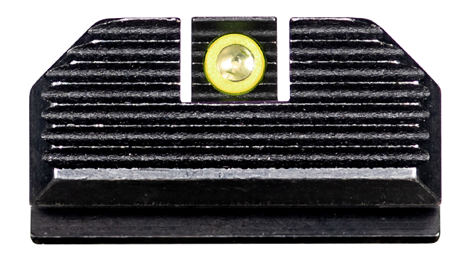 Night Fision SPR-OPBS-507K-HC Optic Plate + Backup Sight Combo - Fits Springfield Hellcat / Holosun 507K - Yellow Front — view 2