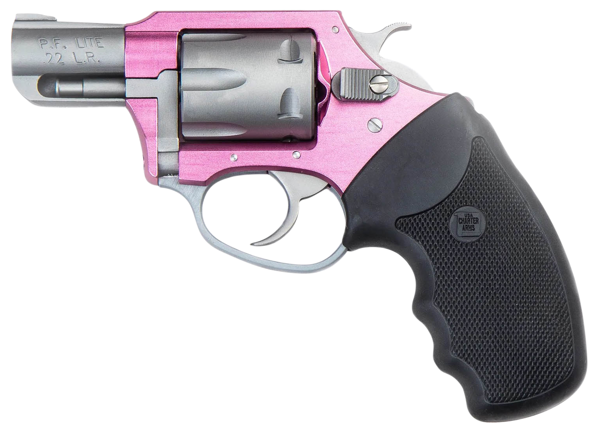 Charter Arms 52230 Pathfinder Lite Pink Lady 22 LR 2" 8-Shot DA/SA Revolver - Pink Aluminum/Stainless — view 2