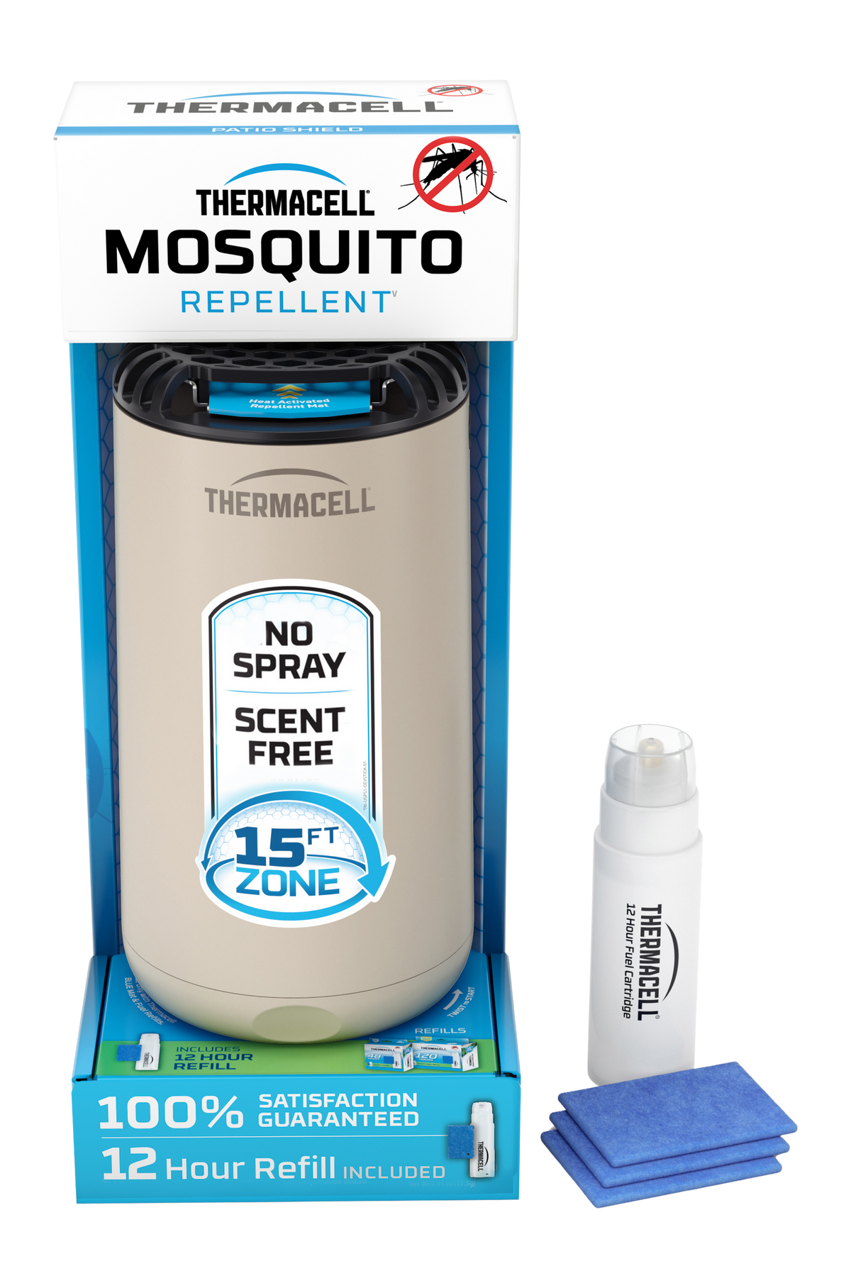 Thermacell PS1 Patio Shield Mosquito Repeller Linen 15 ft 12-Hr — view 2